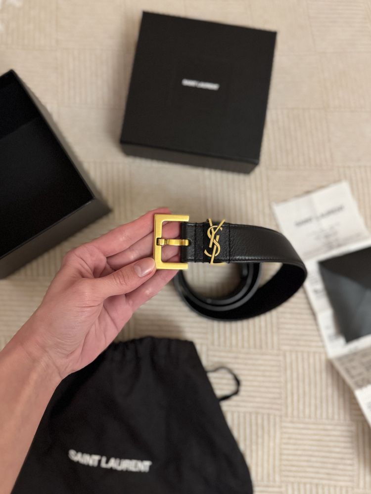Ремінь ysl оригінал 3 см розмір 70 Yves Saint Laurent original