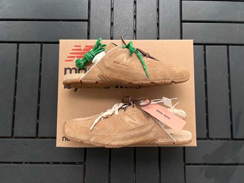 Buty meskie Mokasyny New_Balance_x_Miu_Miu_530_brązowy R.45