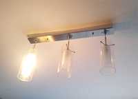 Lampa wisząca transparentna 74cm