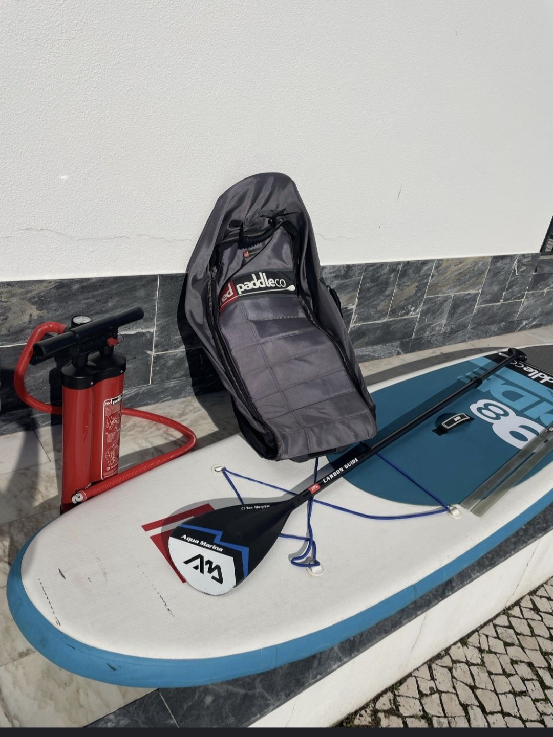 Prancha stand up paddle red paddle