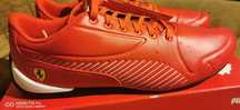 Buty PUMA FERRARI, model 2024 SF Drift Cat7 ultra Rosso corsa Puma red