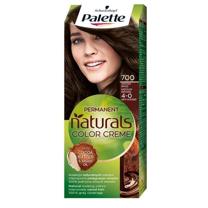 Farba do Włosów Palette Permanent Naturals Color Creme - Średni Brąz