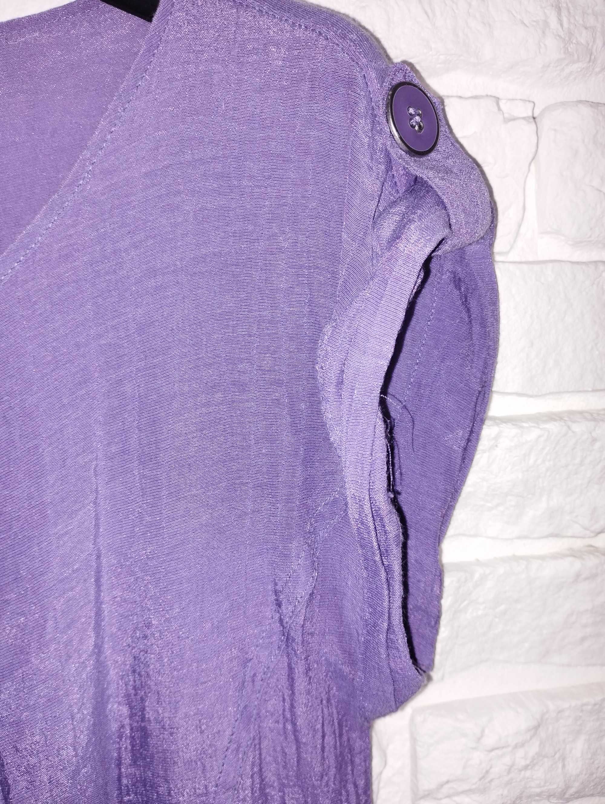 Fioletowa przewiewna bluzka