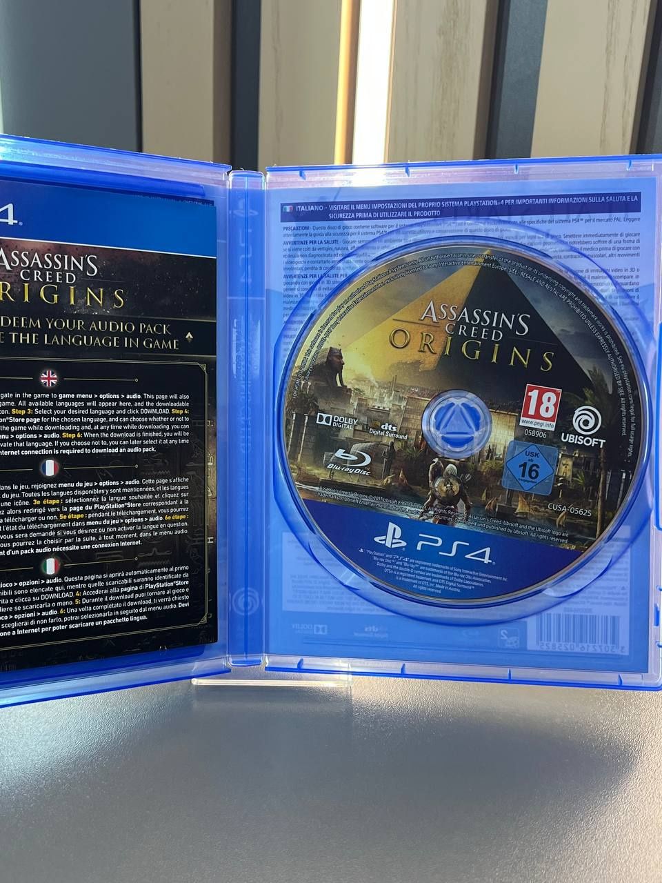 Ігровий диск на PS4 Playstation 4 Assassin's creed Origins