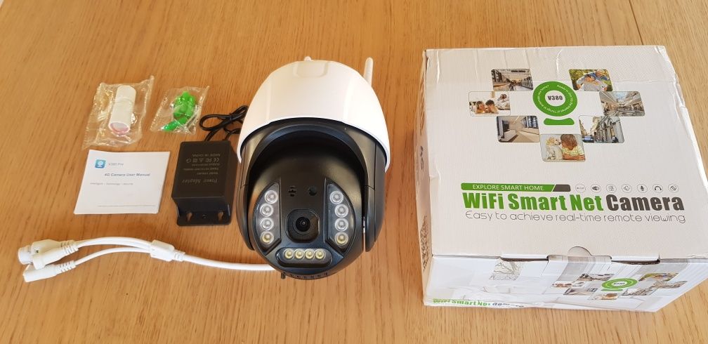 Kamera Zew 4G LTE SIM 4K 5MP,10xZoom,Internet LAN RJ45 +KartaSD64GB