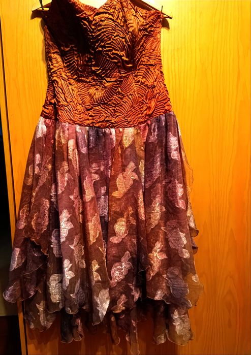 Vestido de cerimónia cai cai tamanho unico