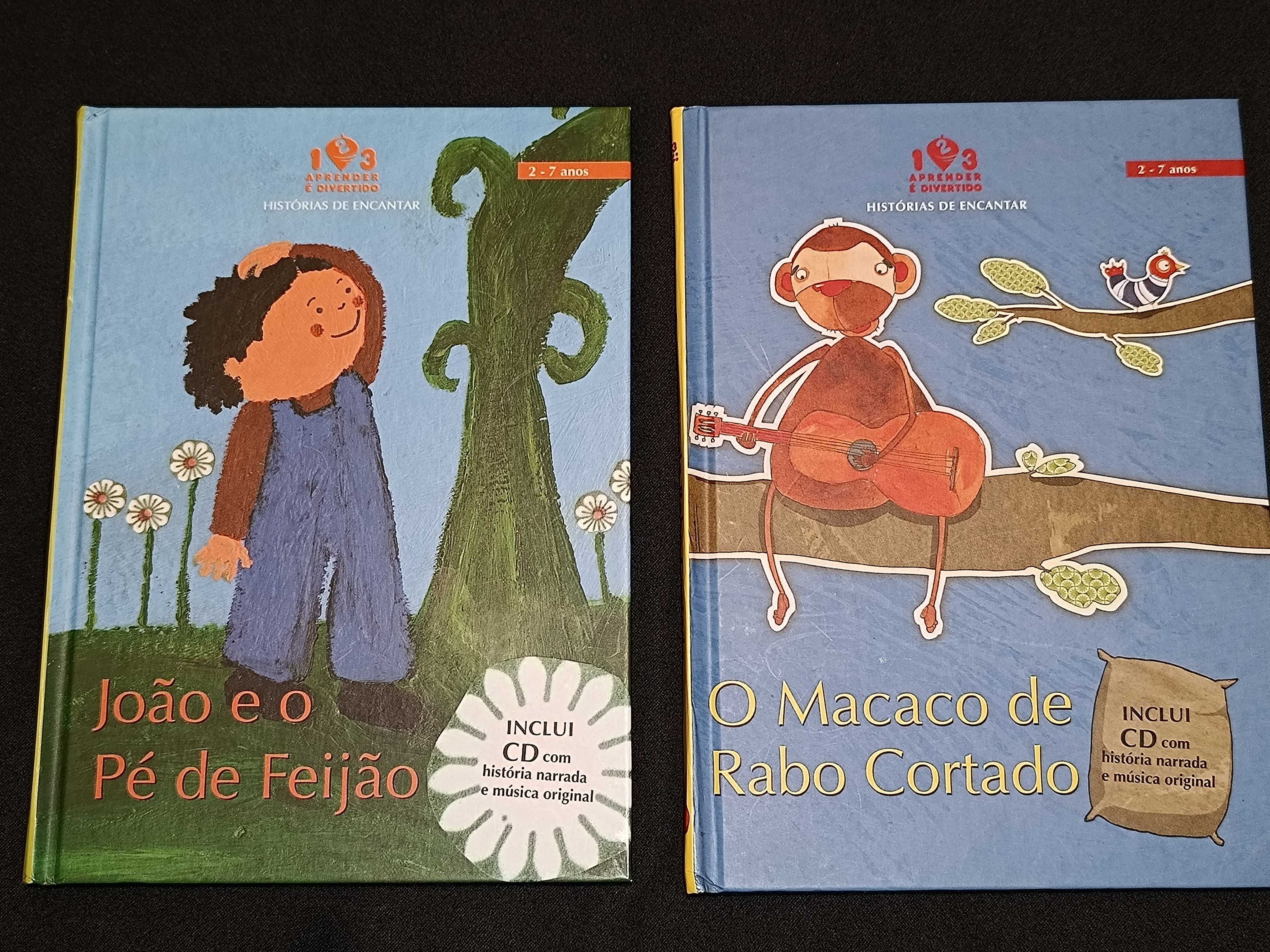 2 livros infantis das Histórias de Encantar