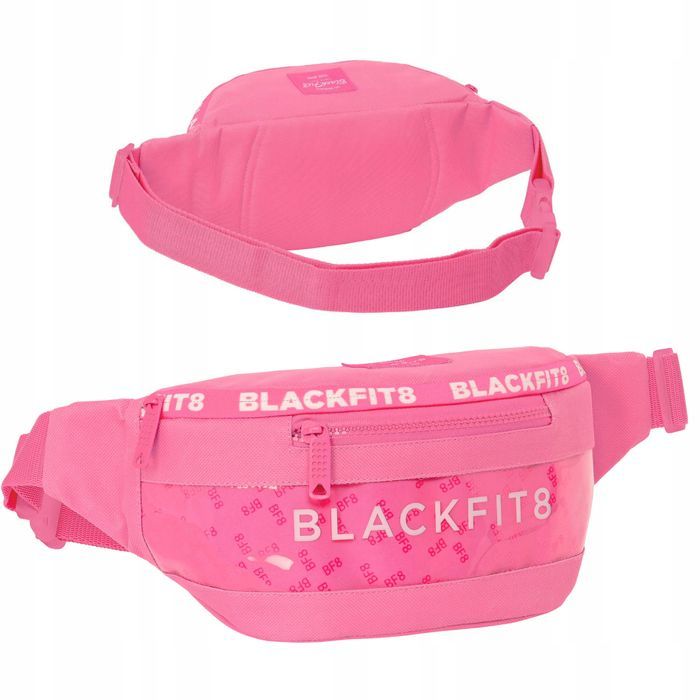 Saszetka Nerka Biodrowa Różowa Damska Młodzieżowa Pasek Dwukomorowa