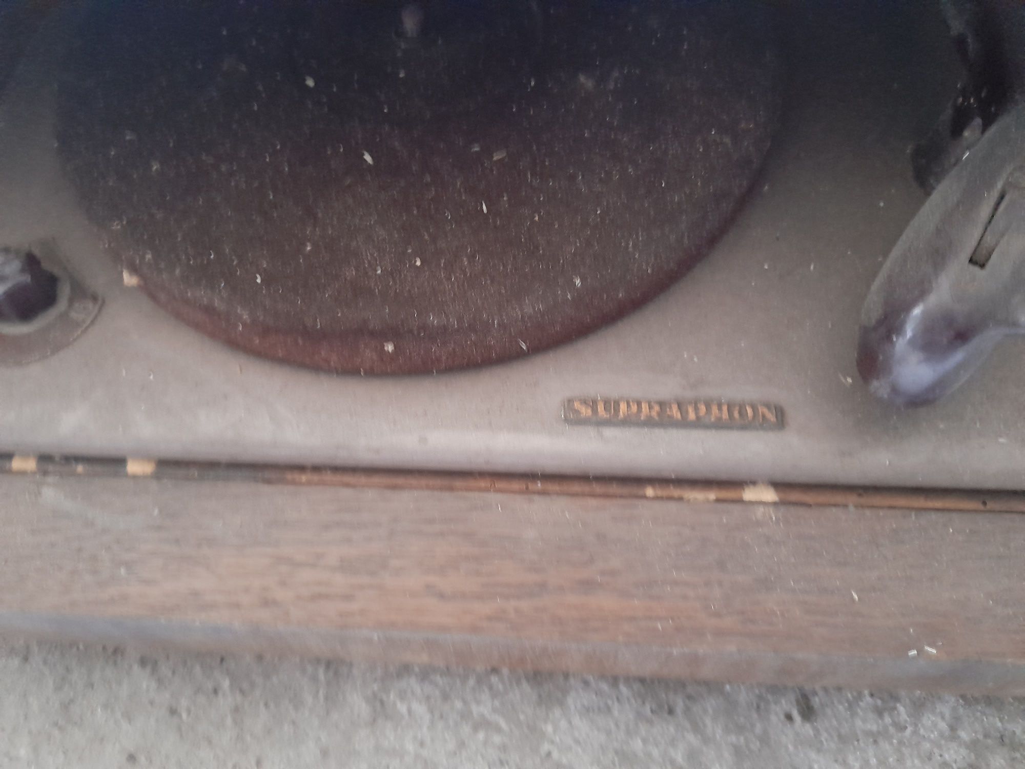 Bardzo Stare radio ,gramofon czeskie w drewnianej  obudowie  unikat