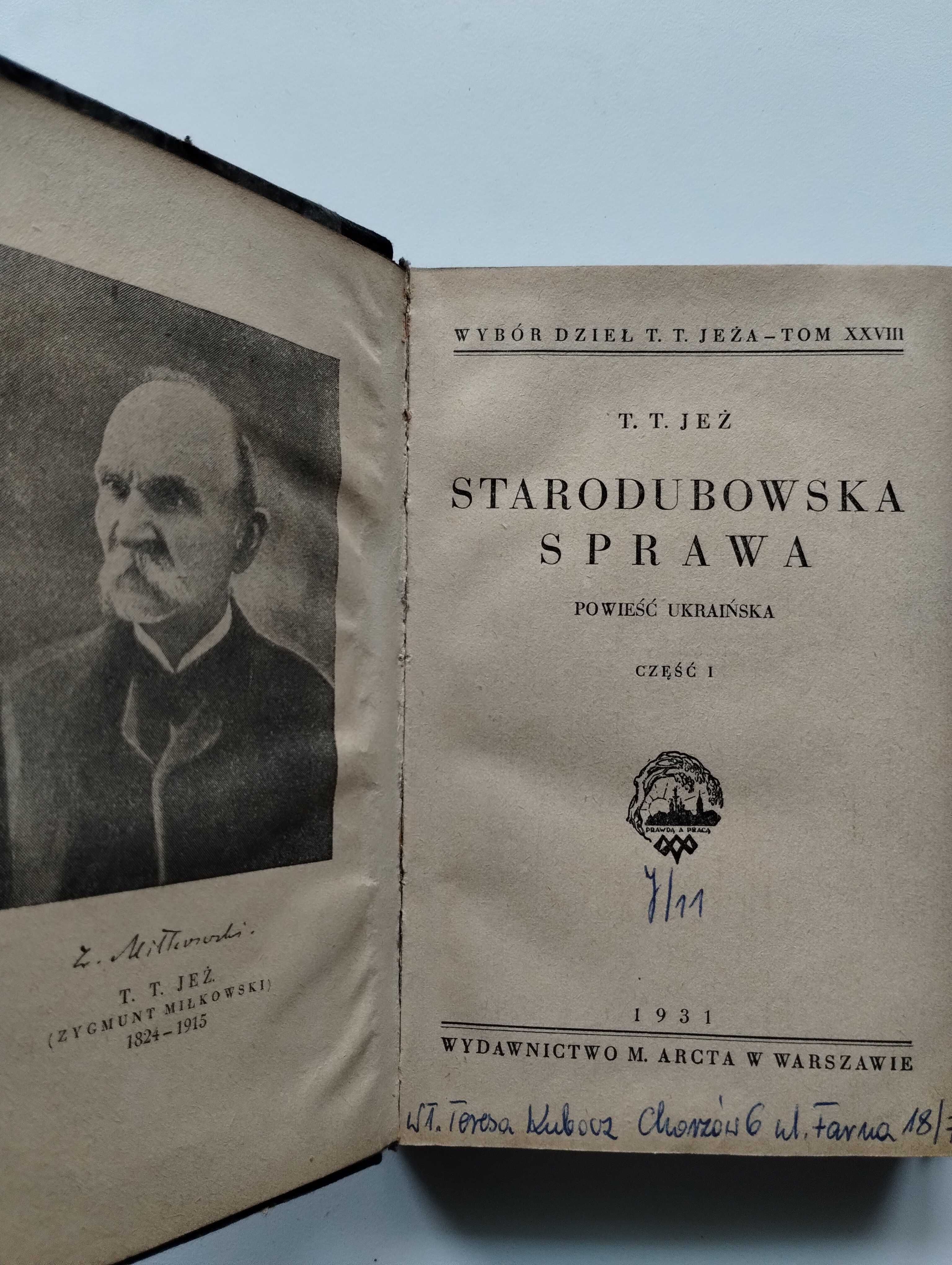 T.T. Jeż - Starodubowska sprawa (1931)