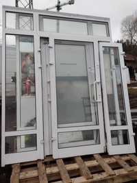 Witryna aluminiowa drzwi aluminiowe sklepowe 210 x 260 cm