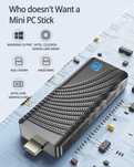 STICK PC Intel T6 P1 4GB RAM/64GB SSD + Teclado e Rato s/fios