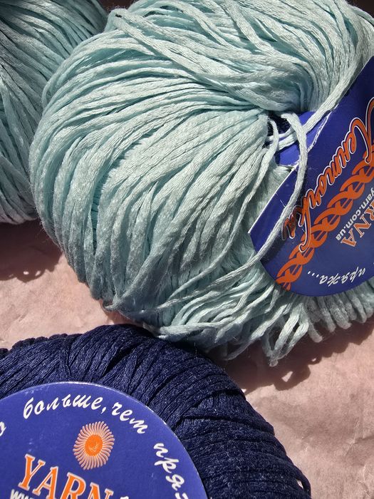 Італійська пряжа з мерсалізованої бавовни