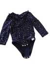 czarna ciemnogranatowa bluzka body z długim rekawem 12-18mies 86cm
