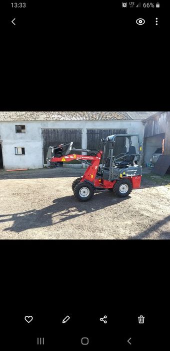 Usługi miniładowarką 1m szerokości Weidemann 1140