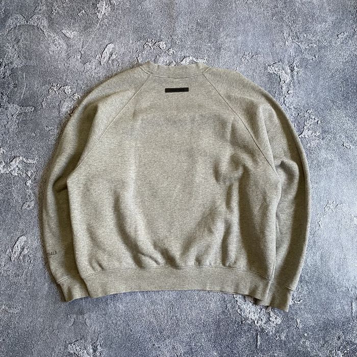 Світшот оверсайз від essentials fear of god, fog кофта сірого кольору