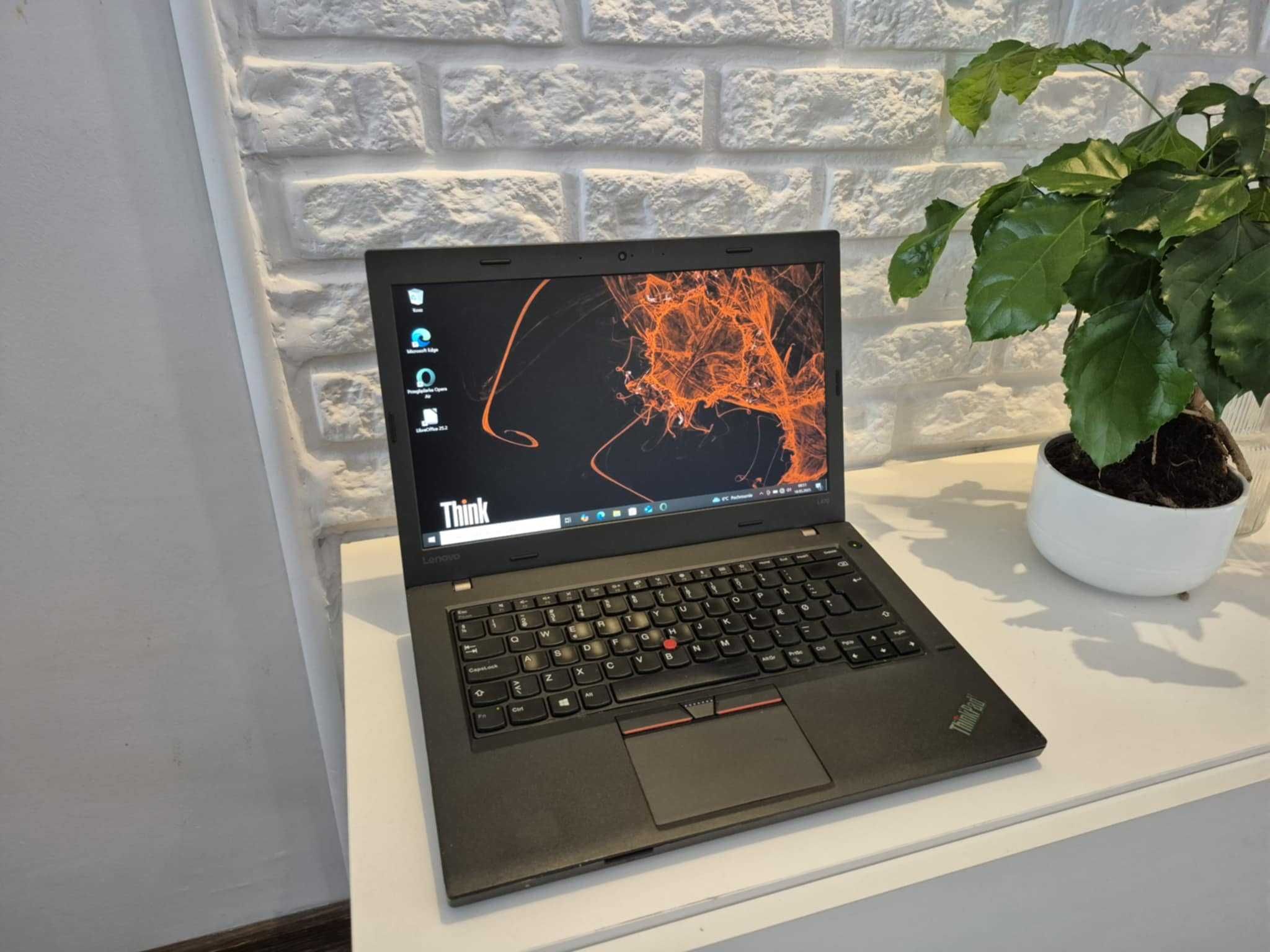 Biznesowy Lenovo ThinkPad L470 Intel i3-7th/12GbDDR/SSD/BateriaNOWA