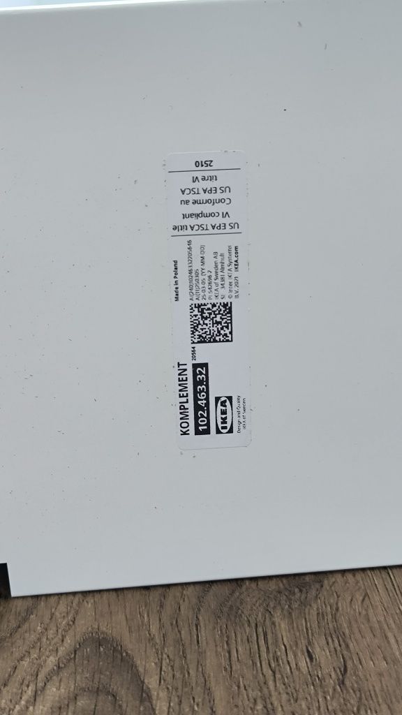 Ikea nowa szuflada komplement pax 75x58cm