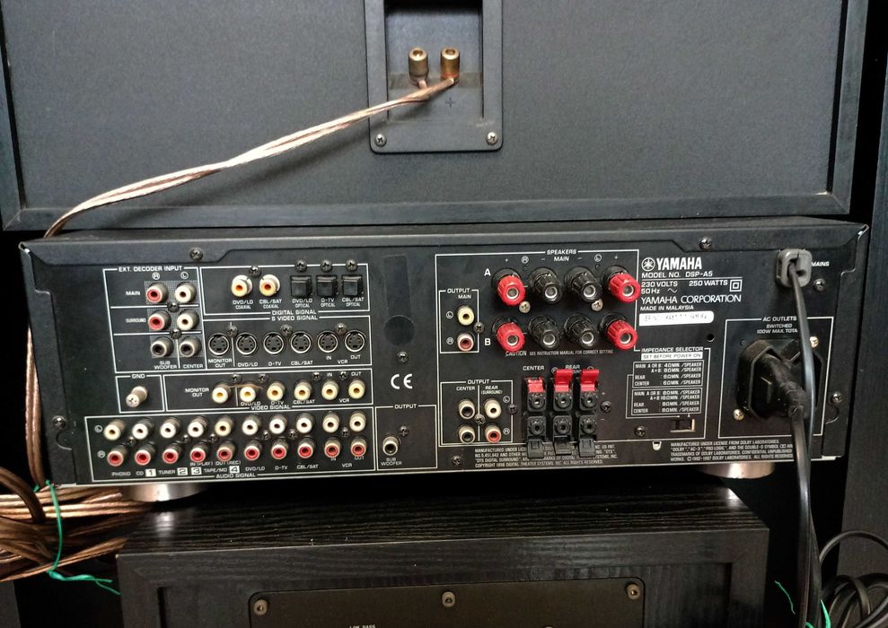 Zestaw kina domowego Yamaha DSP-A5 + 5 głośników i suboofer