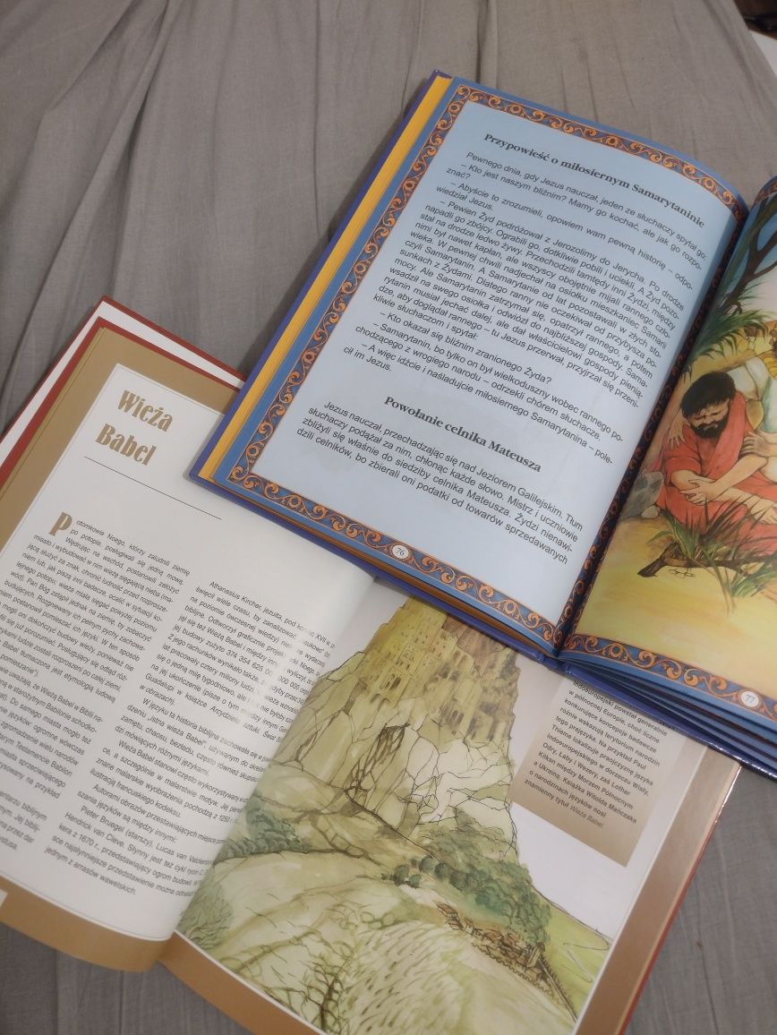 2 książki biblia i opowieści biblijne dla dzieci