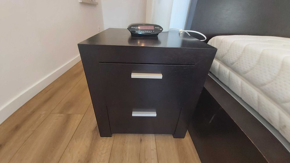 Cama Wengué c colchão Colunex 150x190 + oferta cama criança c colchão