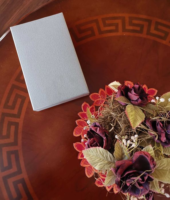 Ekskluzywny zestaw biurowy chrom