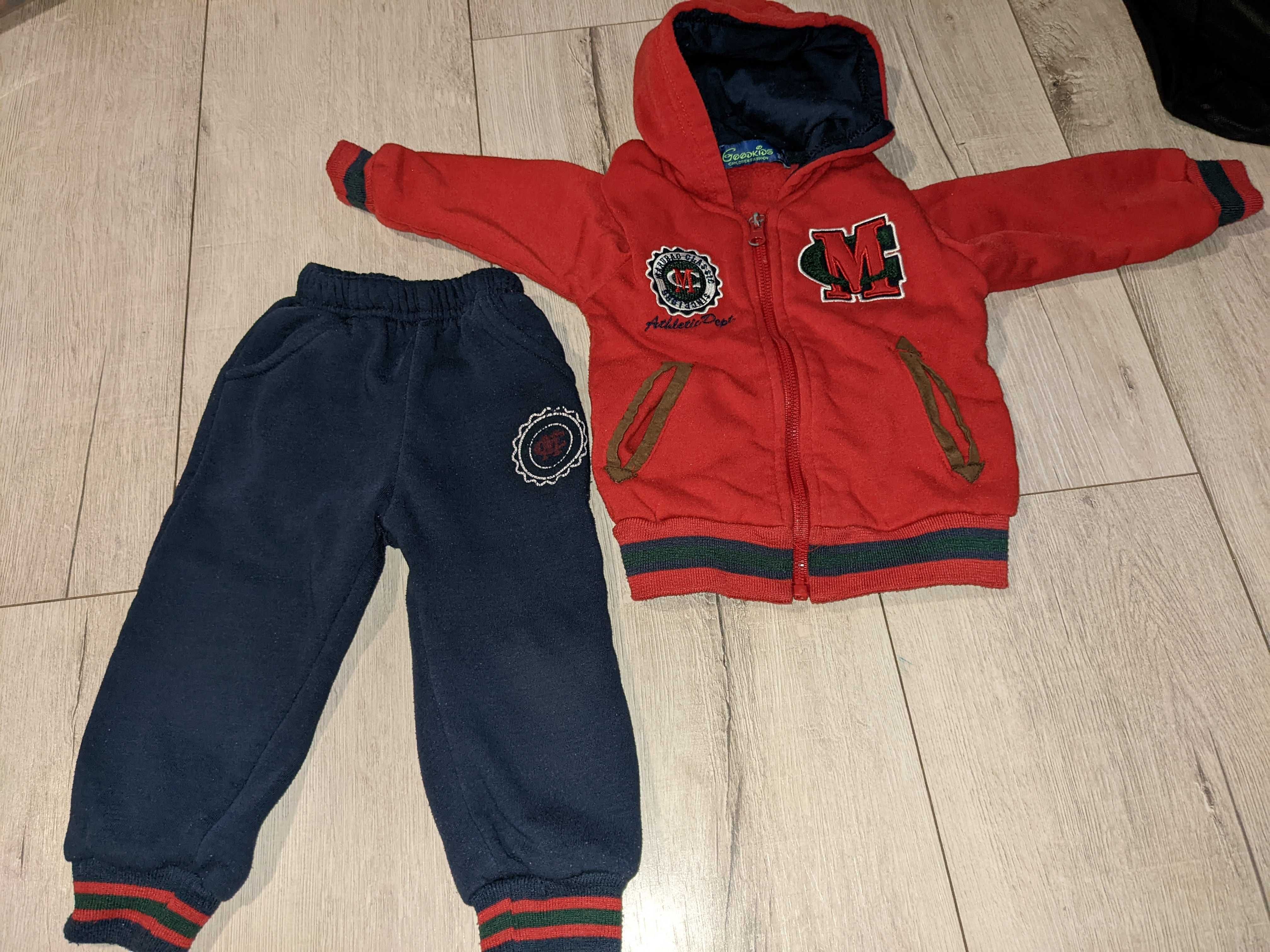 spodnie bluza dresowa dres chłopięcy r 86 92 stan bdb goodkids