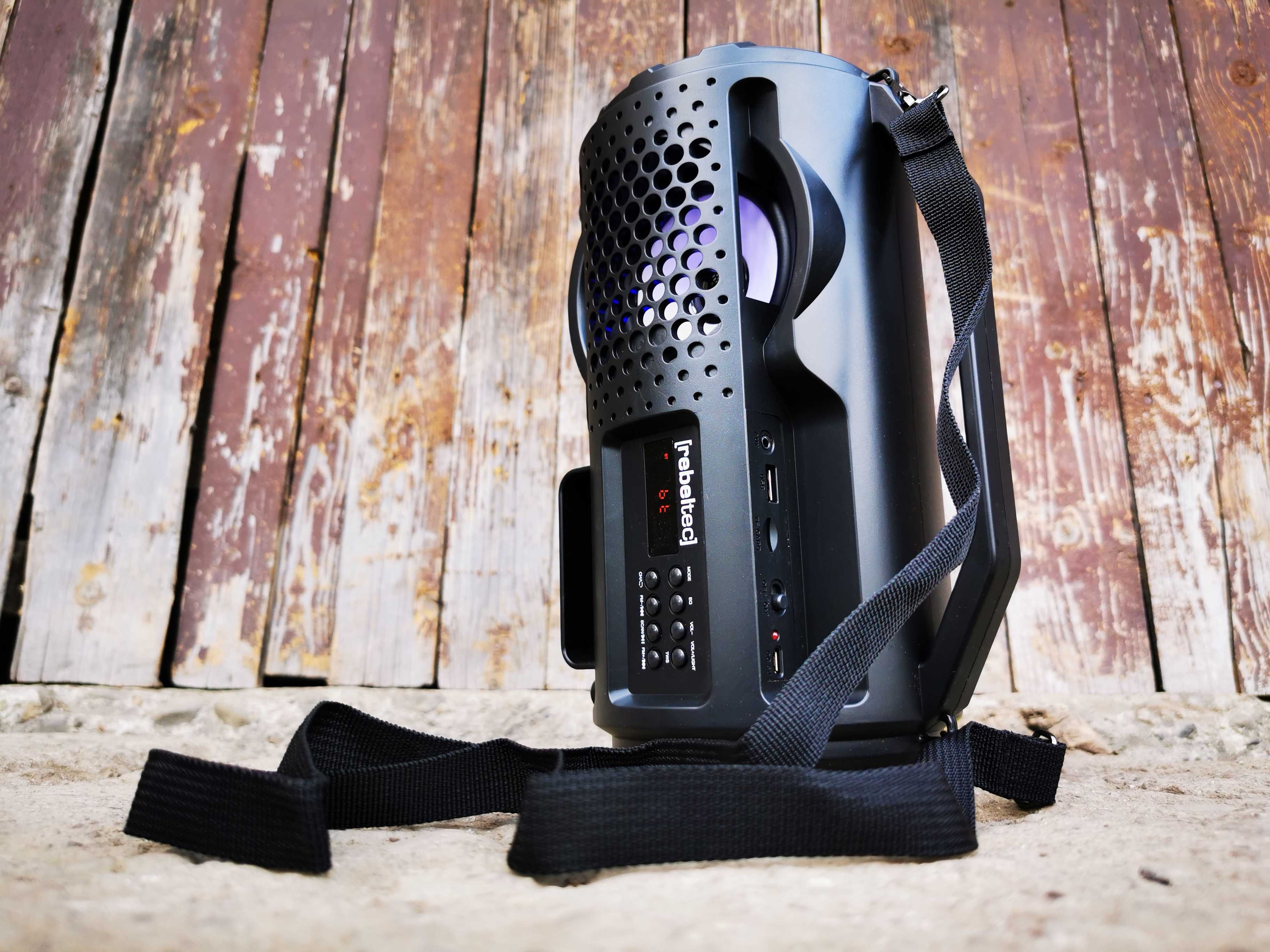 BOOMBOX Głośnik BLUETOOTH Radioodtwarzacz MP3 USB Subwoofer Budowlane