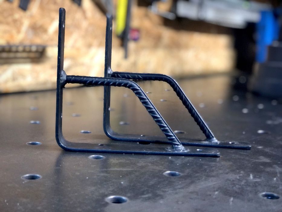 Mocne (wzmacniane) wsporniki do półek 190x175 mm