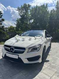 Auto do ślubu. Samochód na ślub. Mercedes CLA 45 AMG, wolne terminy