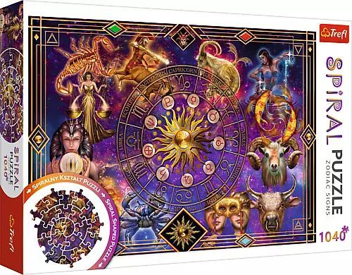 Puzzle spiralne 1040 elementów. Znaki zodiaku. Trefl