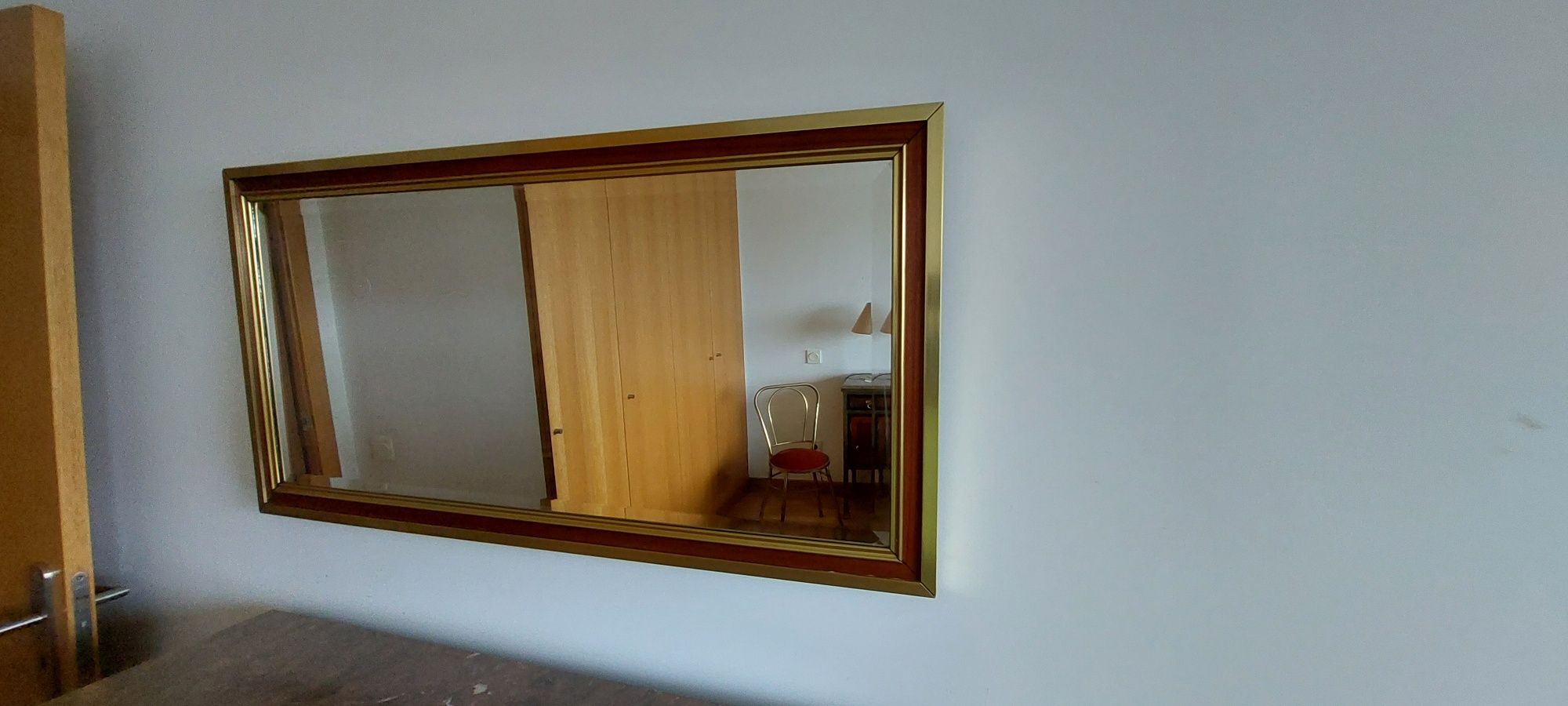 Mobília de quarto completa em Macacaúba e Latão dourado