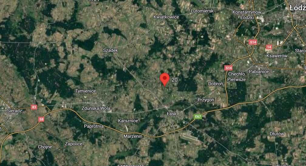 Na sprzedaż działka Anielin gm. Łask