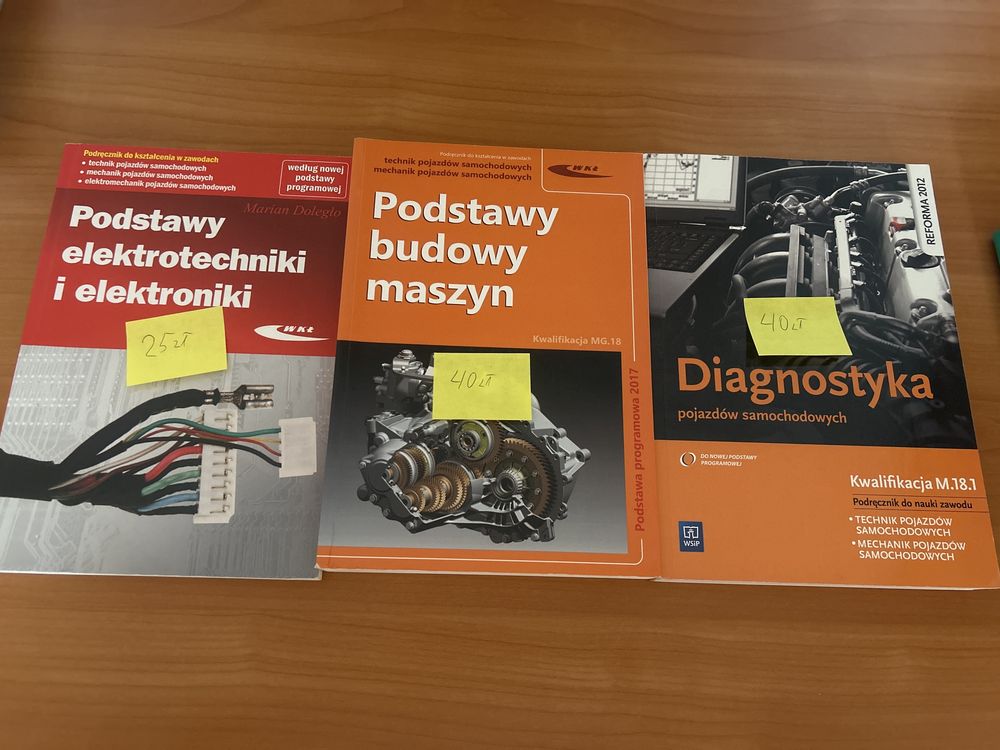 Sprzedam książki do przedmiotów zawodowych