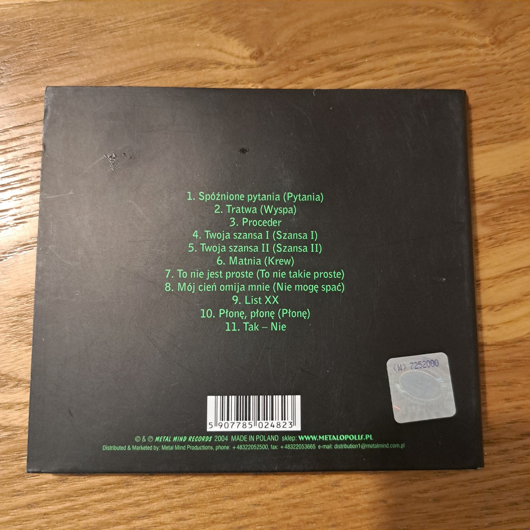 TSA - Proceder 2CD Zielona + drugą w folii