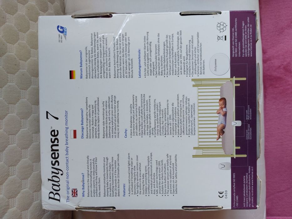 Babysense 7 czujnik oddechu niemowlaka monitor oddechu