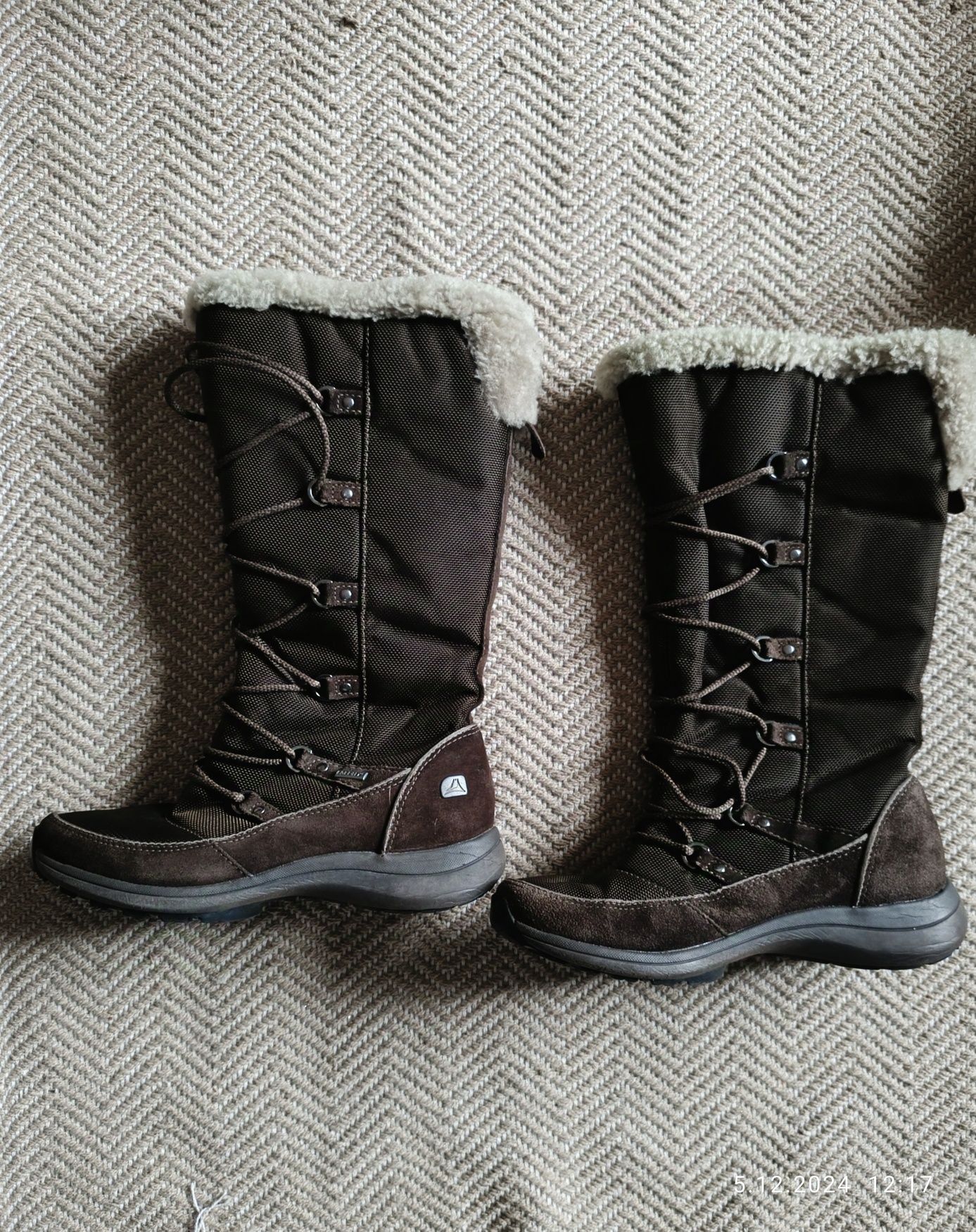 Kozaki śniegowce damskie Gore tex Clarks 37 wełna