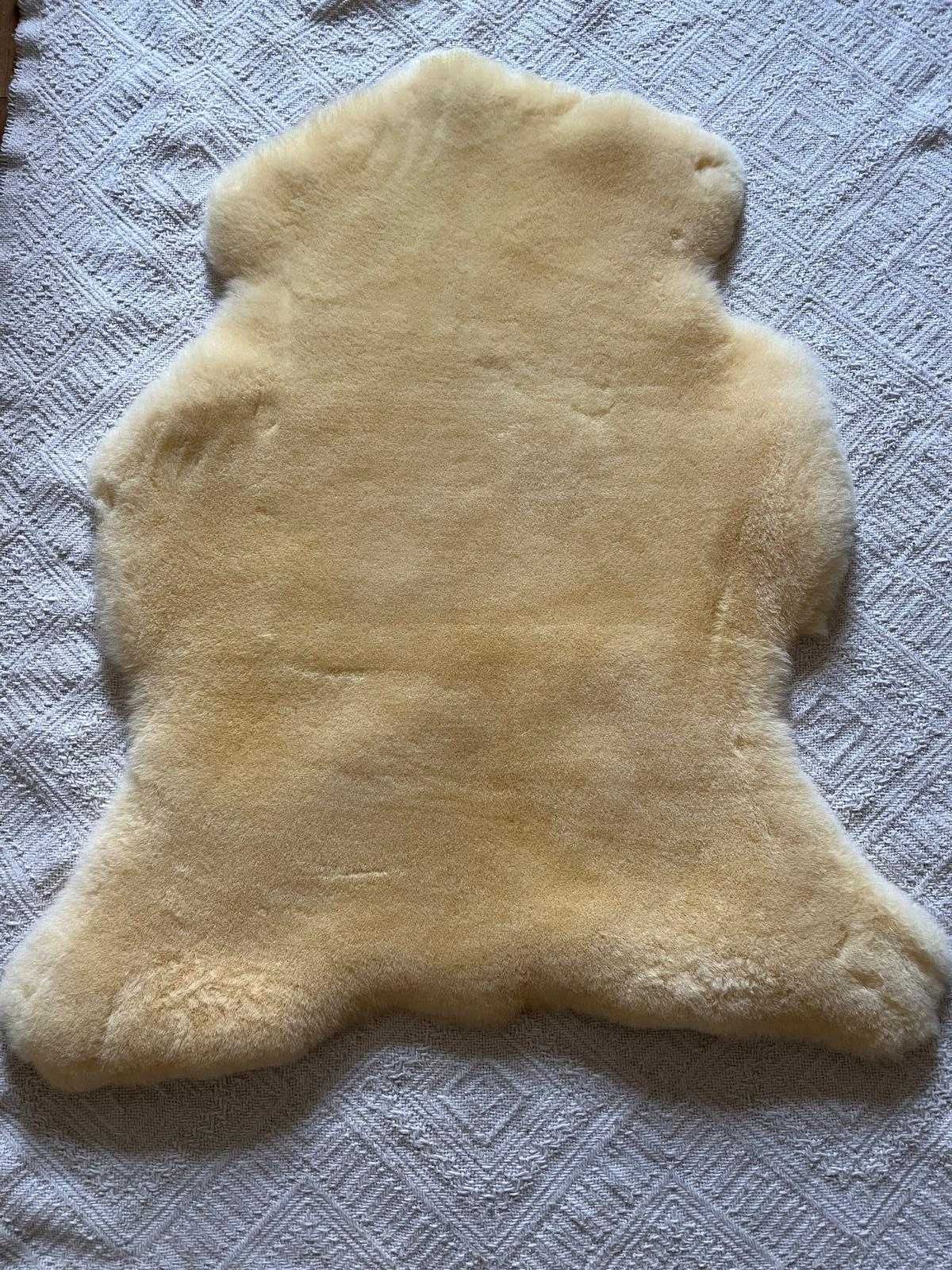 Naturalna skóra owcza medyczna, lecznicza relugan, dla dzieci 110x80cm
