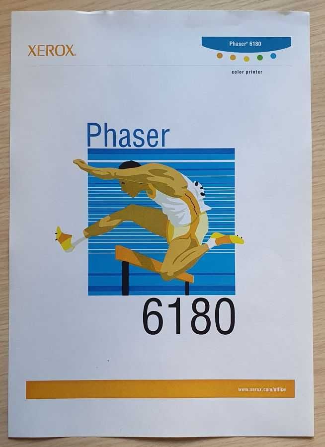 Рабочий цветной лазерный принтер Xerox Phaser 6180