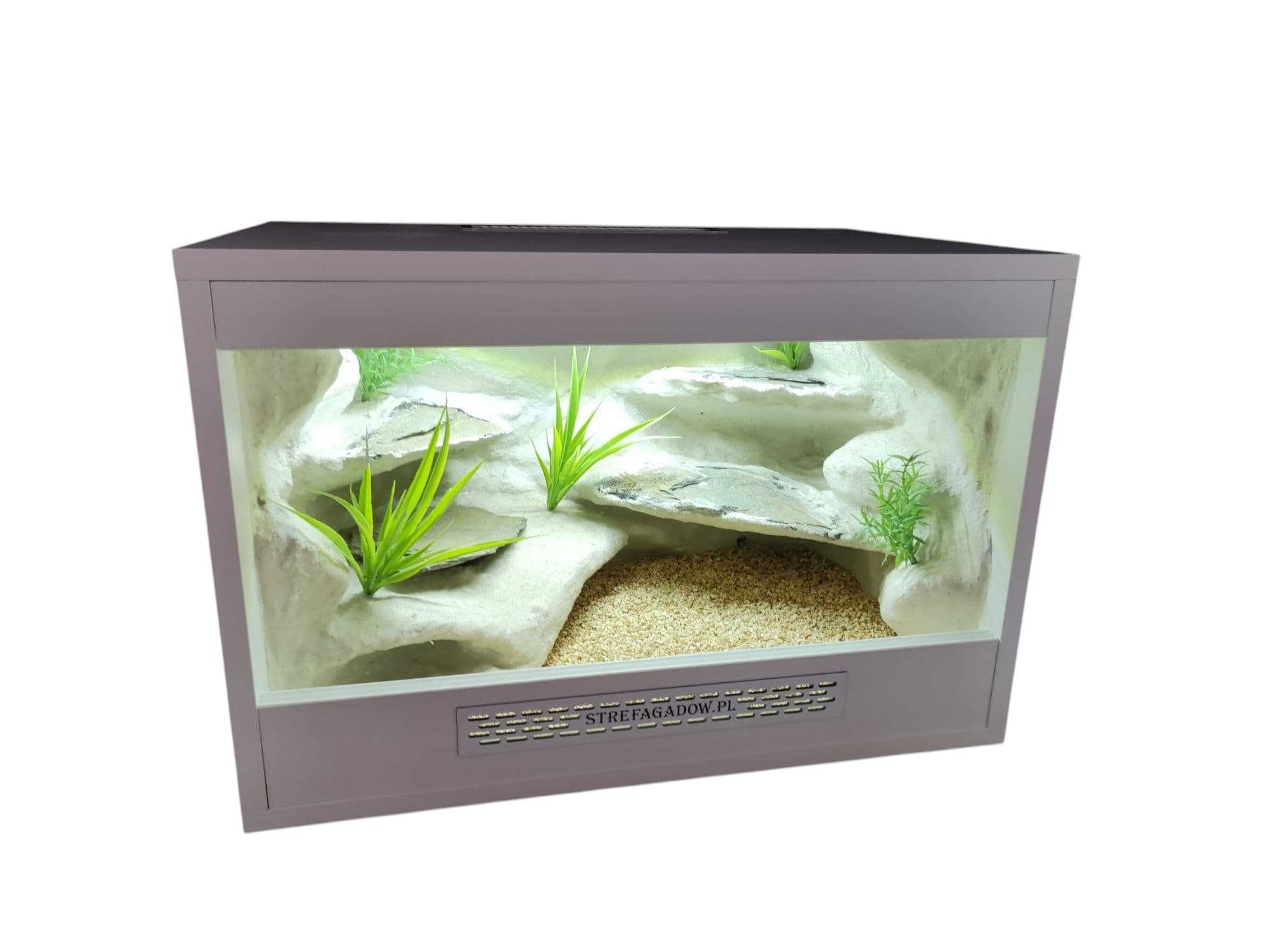 Terrarium pustynne nr711 60/40/40 dla gekona lamparciego DOSTĘPNE