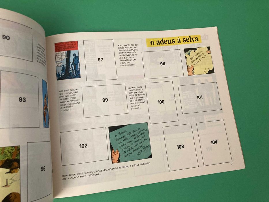 Caderneta Cromos & Livro do Tarzan Agência Portuguesa Revistas Nova