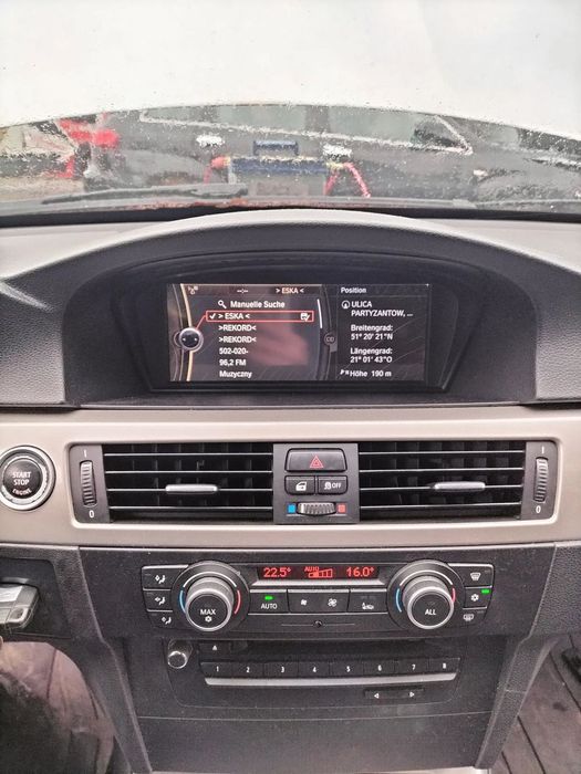 KOMPLET RADIO STACJA CIC WYŚWIETLACZ IDRIVE PANEL BMW E91 LIFT KOD LAK. TITANSILBER 354