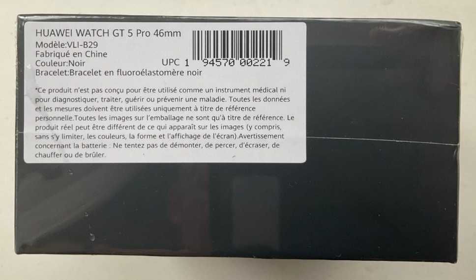 Cмарт годинник Huawei GT 5 Pro 46 мм Black