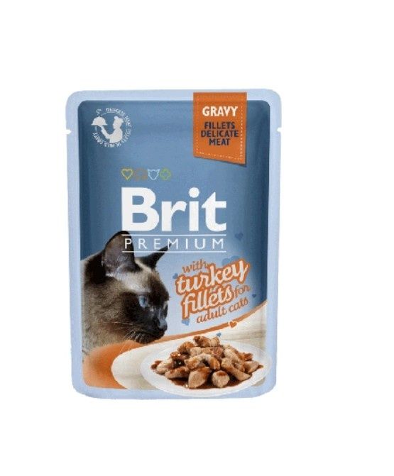 Brit Premium Cat Pouch gravy Filet z indyka w sosie4x85g