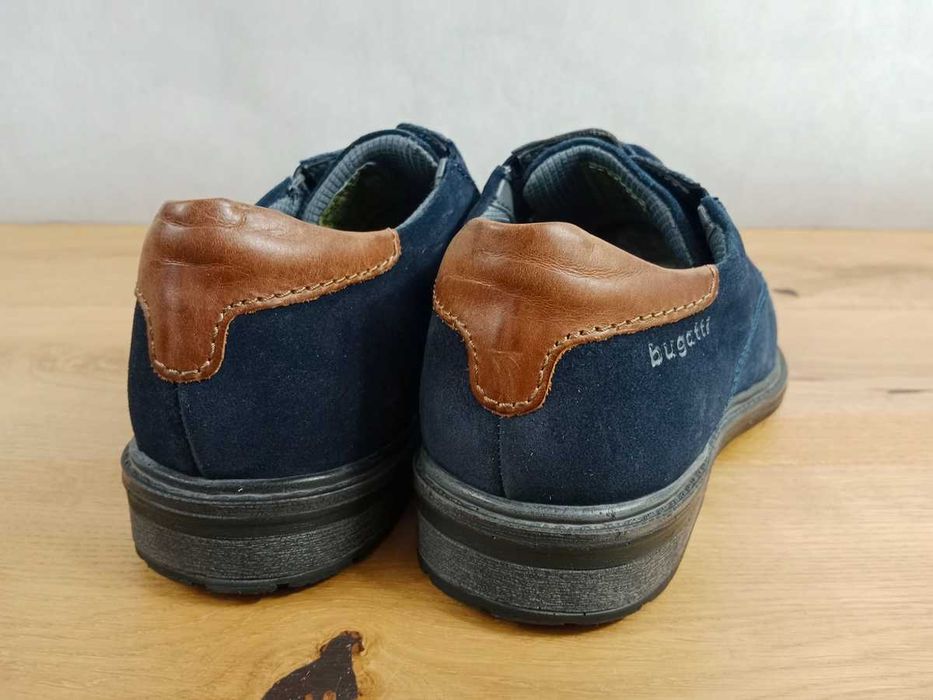 Bugatti, Półbuty, skóra naturalna, rozmiar 40