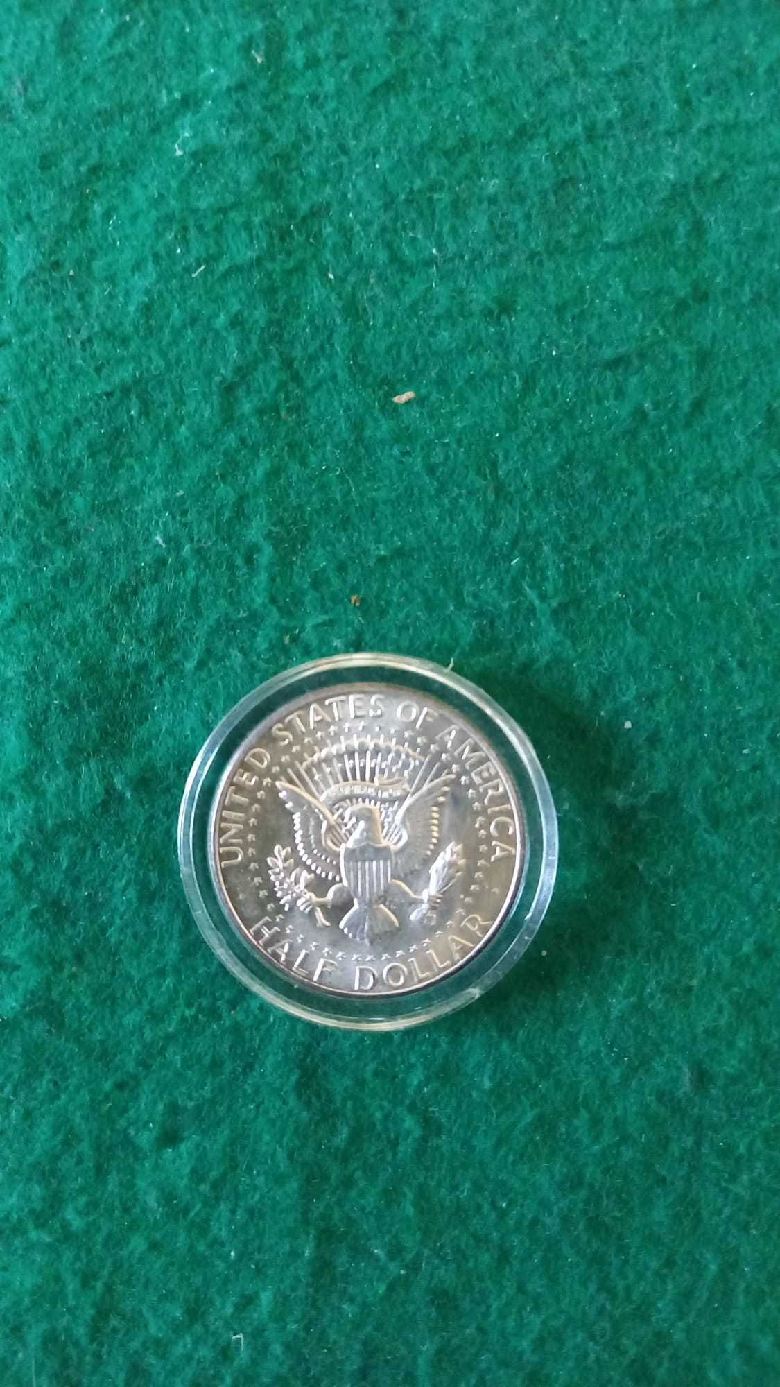 Moneta half dolar J.F.Kennedy, srebro.