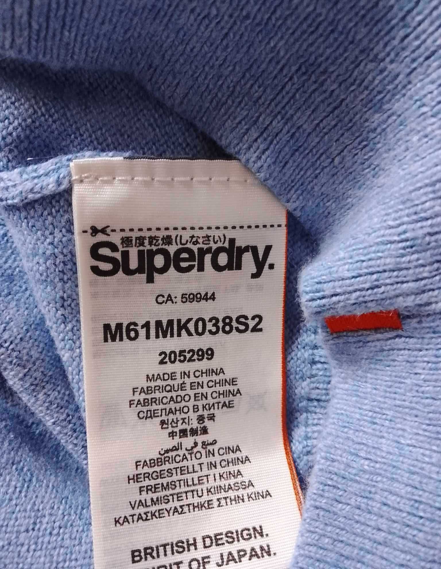 Sweter superdry z dodatkiem kaszmiru