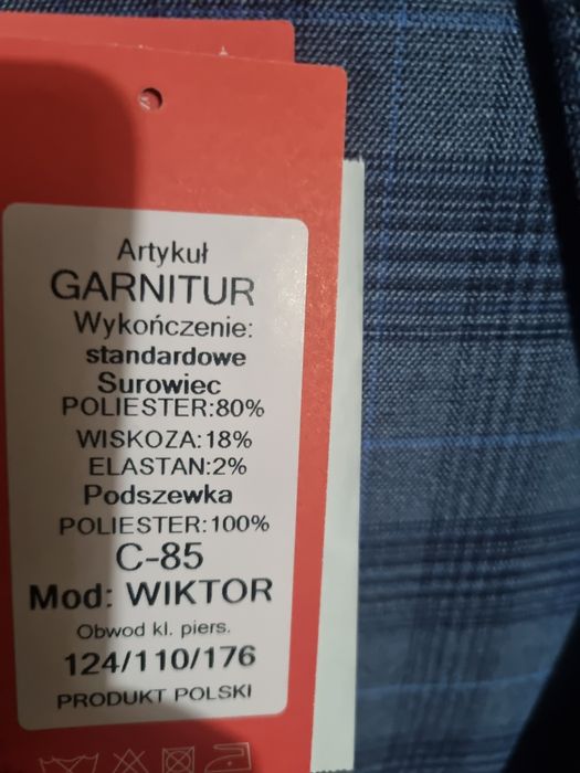 Garnitur męski 176/110/124