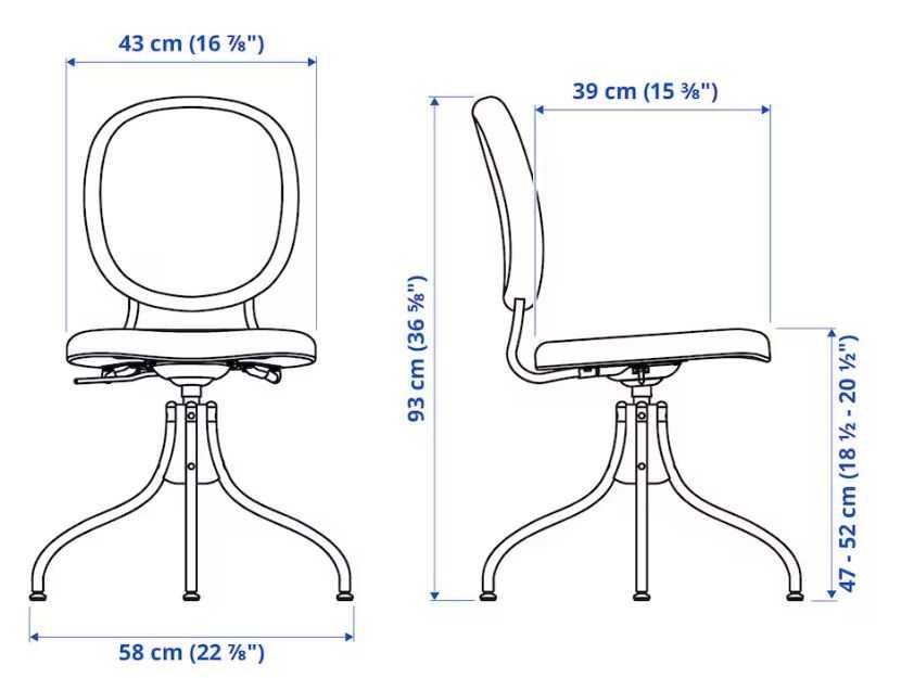 Cadeira p/escritório  modelo BJÖRKBERGET marca IKEA