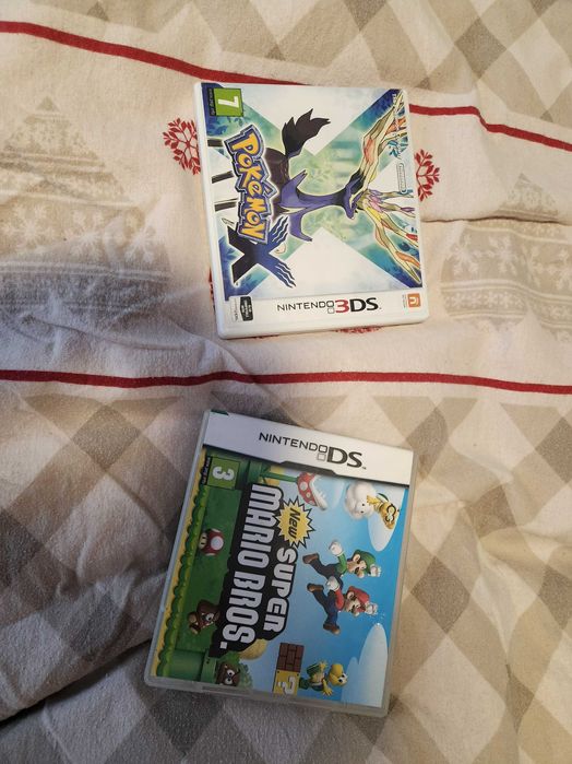 Dwie gry DS 3DS Pokemon X oraz New Super Mario Bros